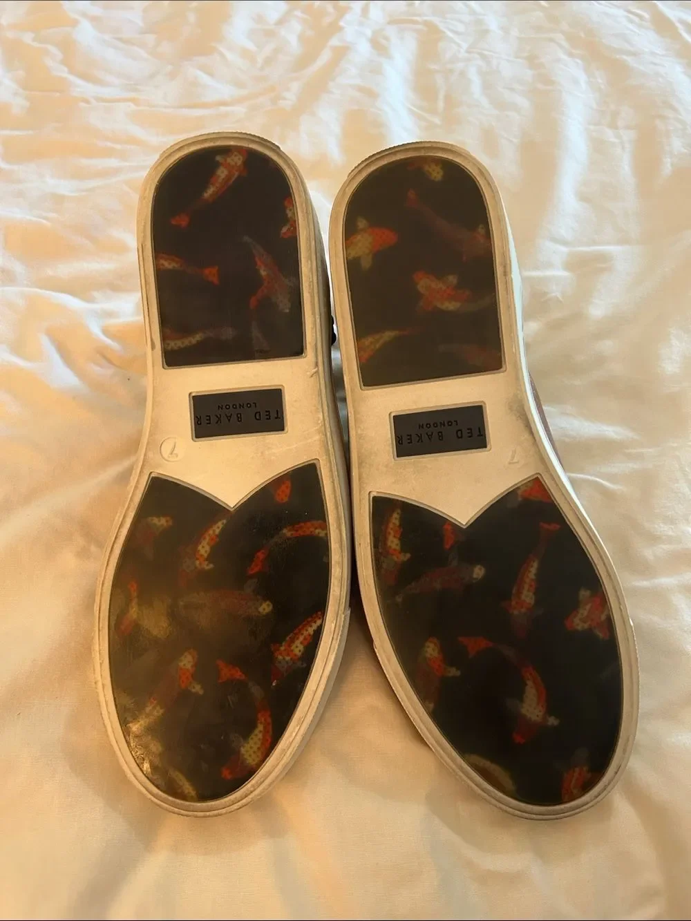 Ted Baker Men's Lykeen Sneakers brown leather size men seven new without box